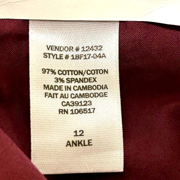 NWT Northern Reflections Curvy Essential Pants Size 12 with a 29” inseam - Picture 7 of 9